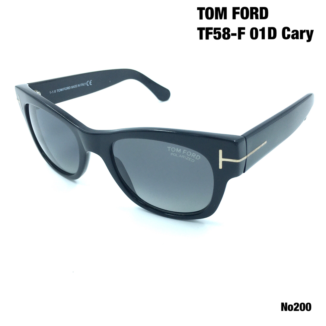 TOM FORD - トムフォード TOM FORD TF58-F 01D Cary 偏光サングラスの 