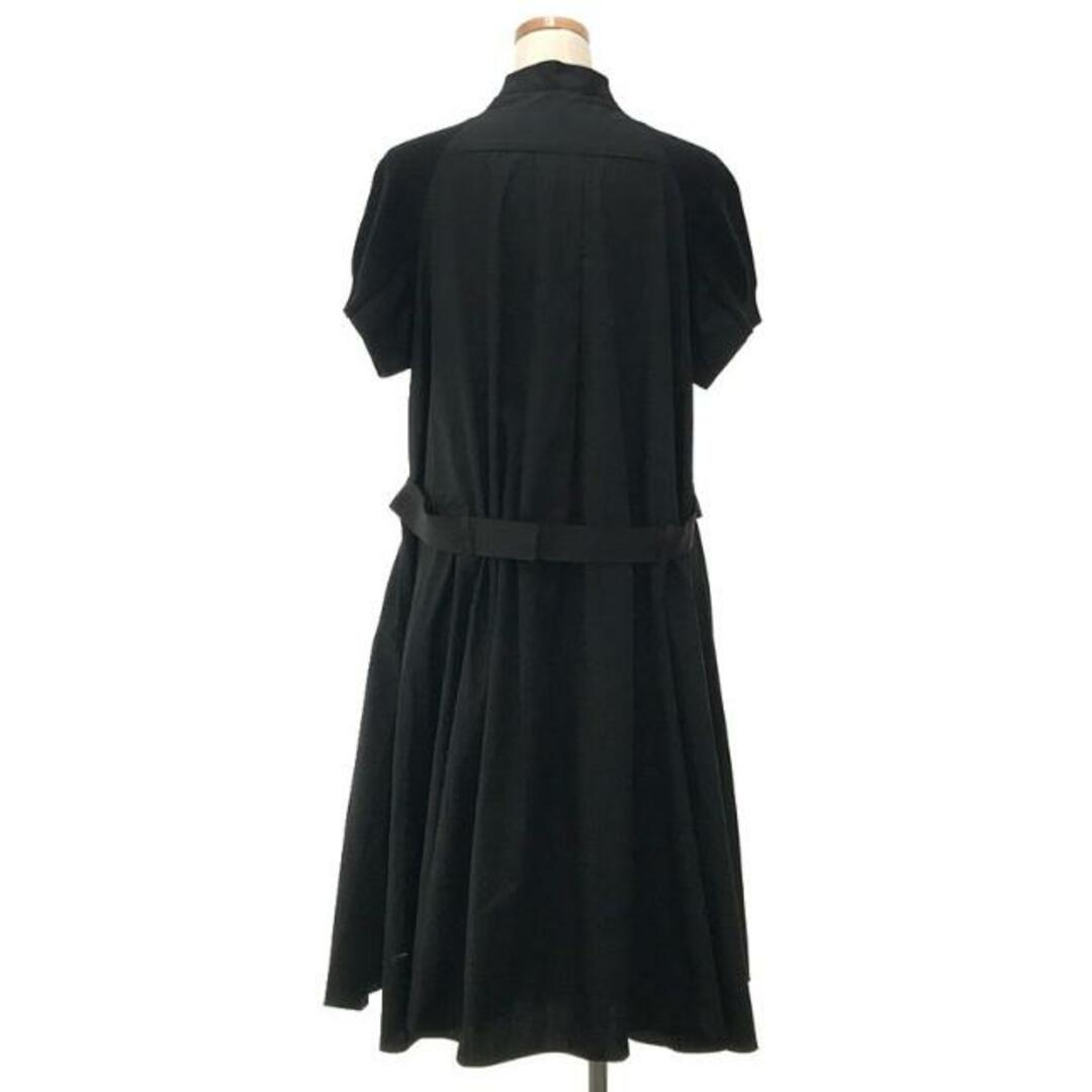 sacai(サカイ)のsacai / サカイ | Cotton Knit Dress ワンピース | 1 | ブラック | レディース レディースのワンピース(ロングワンピース/マキシワンピース)の商品写真