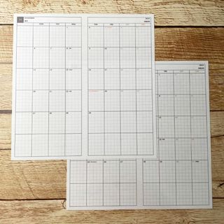 貼って使える！ほぼ日weeksサイズの見開き月間ダイアリー2024(その他)