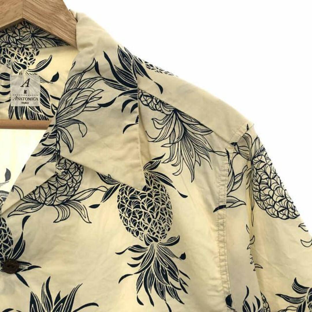 ANATOMICA(アナトミカ)の【美品】  ANATOMICA / アナトミカ | ALOHA SHIRT / パイナップル オープンカラーアロハシャツ | M | オフホワイト | メンズ メンズのトップス(Tシャツ/カットソー(半袖/袖なし))の商品写真