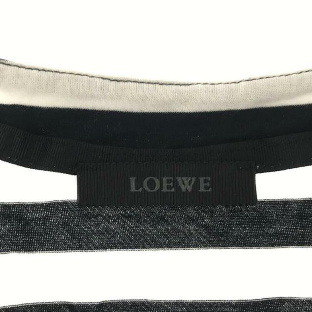 LOEWE(ロエベ)のLOEWE / ロエベ | ボーダー ヘンリーネック Tシャツ | XS | ホワイト / ブラック | レディース レディースのトップス(Tシャツ(半袖/袖なし))の商品写真