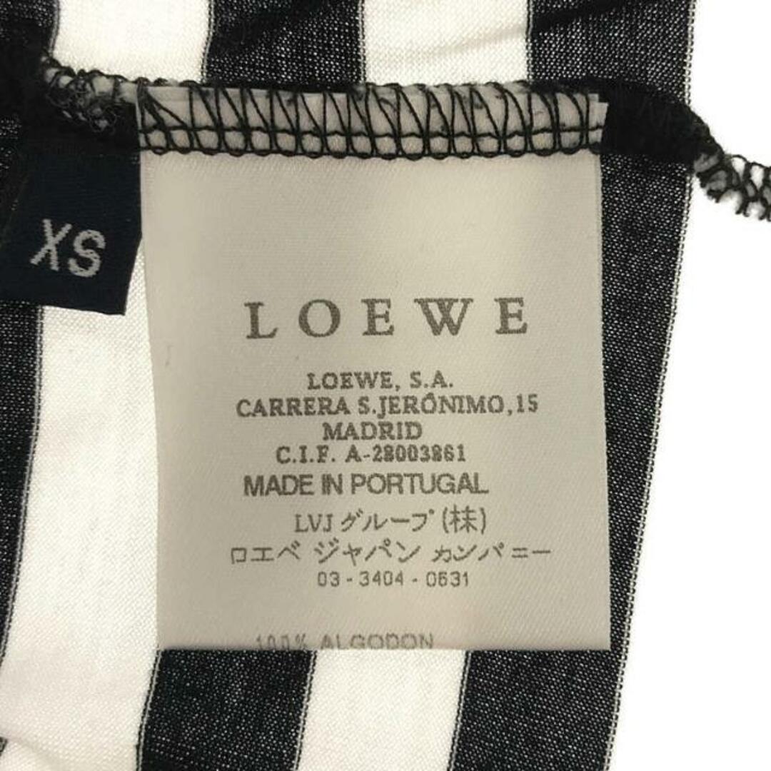 LOEWE(ロエベ)のLOEWE / ロエベ | ボーダー ヘンリーネック Tシャツ | XS | ホワイト / ブラック | レディース レディースのトップス(Tシャツ(半袖/袖なし))の商品写真