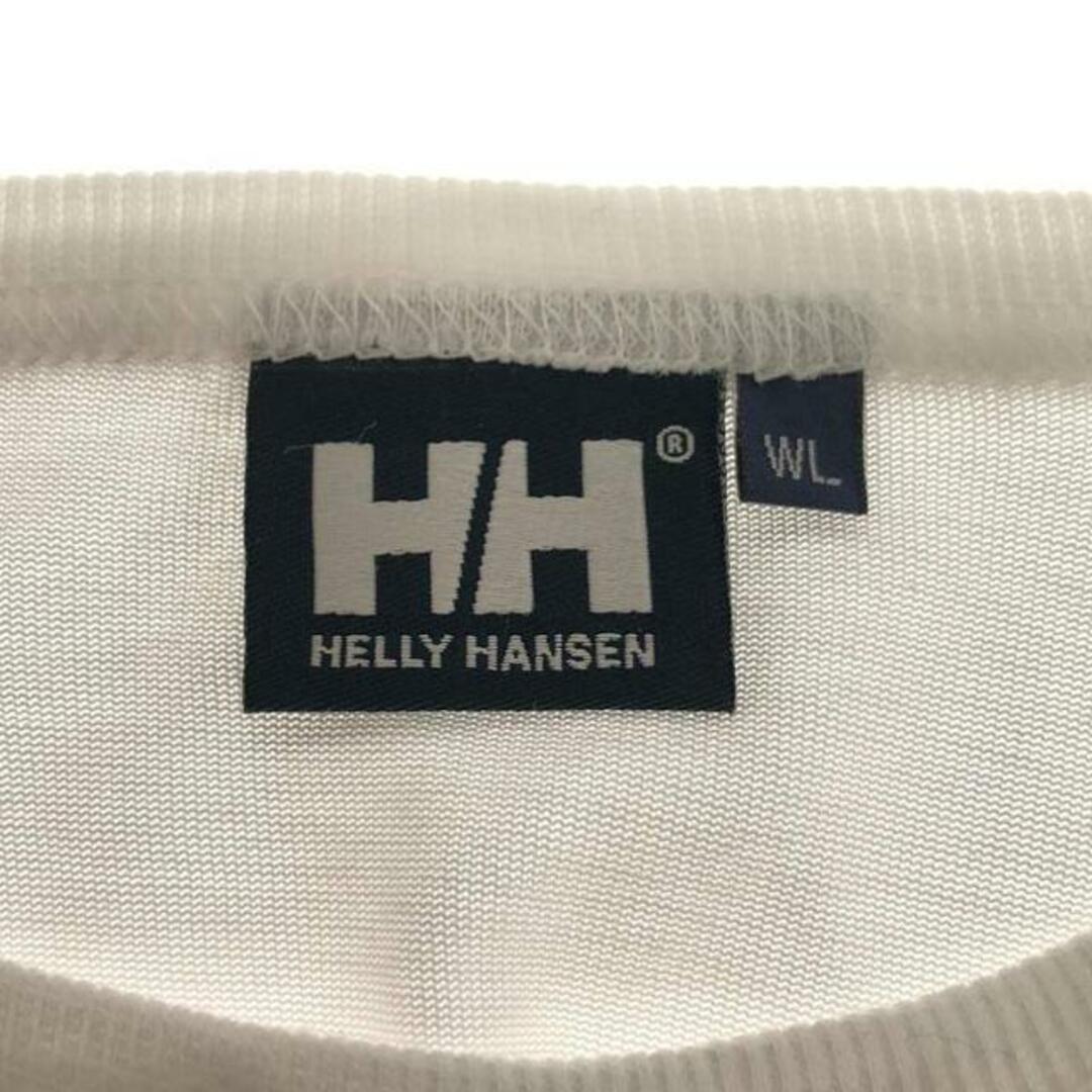 HELLY HANSEN(ヘリーハンセン)の【美品】  Helly Hansen / ヘリーハンセン | コットン クルーネック バックロゴ Tシャツ | WL | ホワイト | レディース レディースのトップス(Tシャツ(半袖/袖なし))の商品写真
