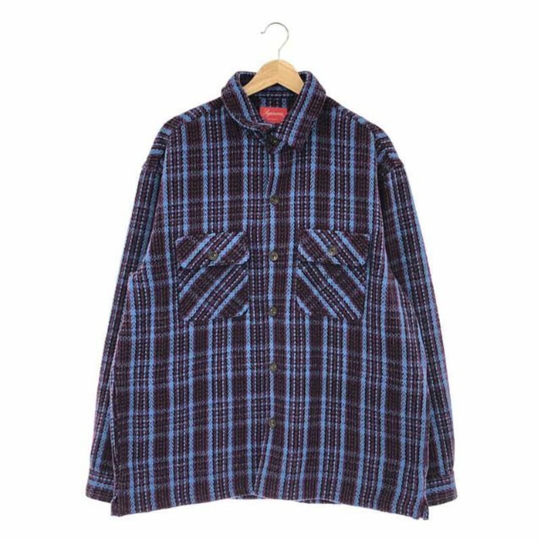 【美品】  SUPREME / シュプリーム | Heavy Flannel Shirt / ヘビーフランネルシャツ | L | パープル | メンズ