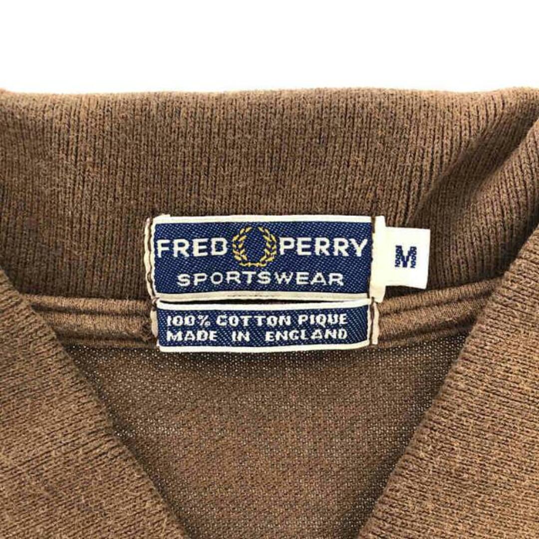 FRED PERRY / フレッドペリー | 英国製 ポロシャツ | M | ブラウン | メンズ 4