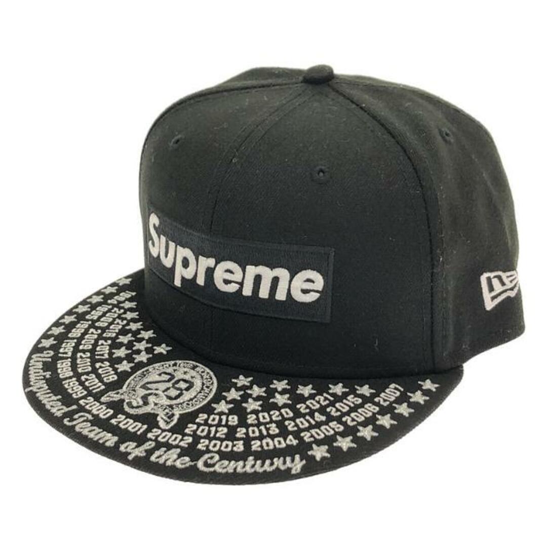 【新品】  SUPREME / シュプリーム | 2021AW | × NEW ERA Box Logo undisputed team of the century / ボックスロゴ キャップ | 58.7 | ブラック | メンズその他