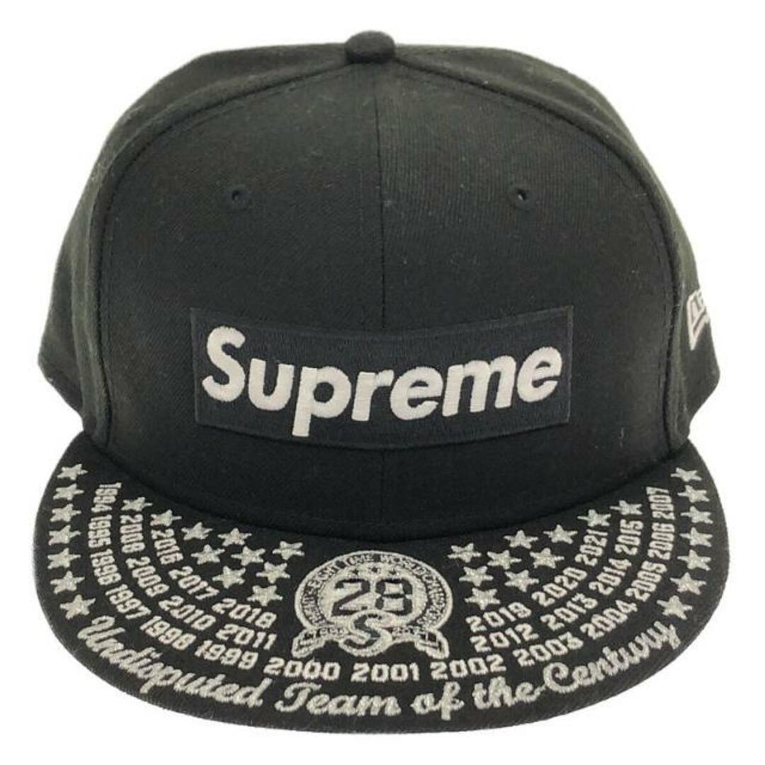 【新品】  SUPREME / シュプリーム | 2021AW | × NEW ERA Box Logo undisputed team of the century / ボックスロゴ キャップ | 58.7 | ブラック | メンズその他