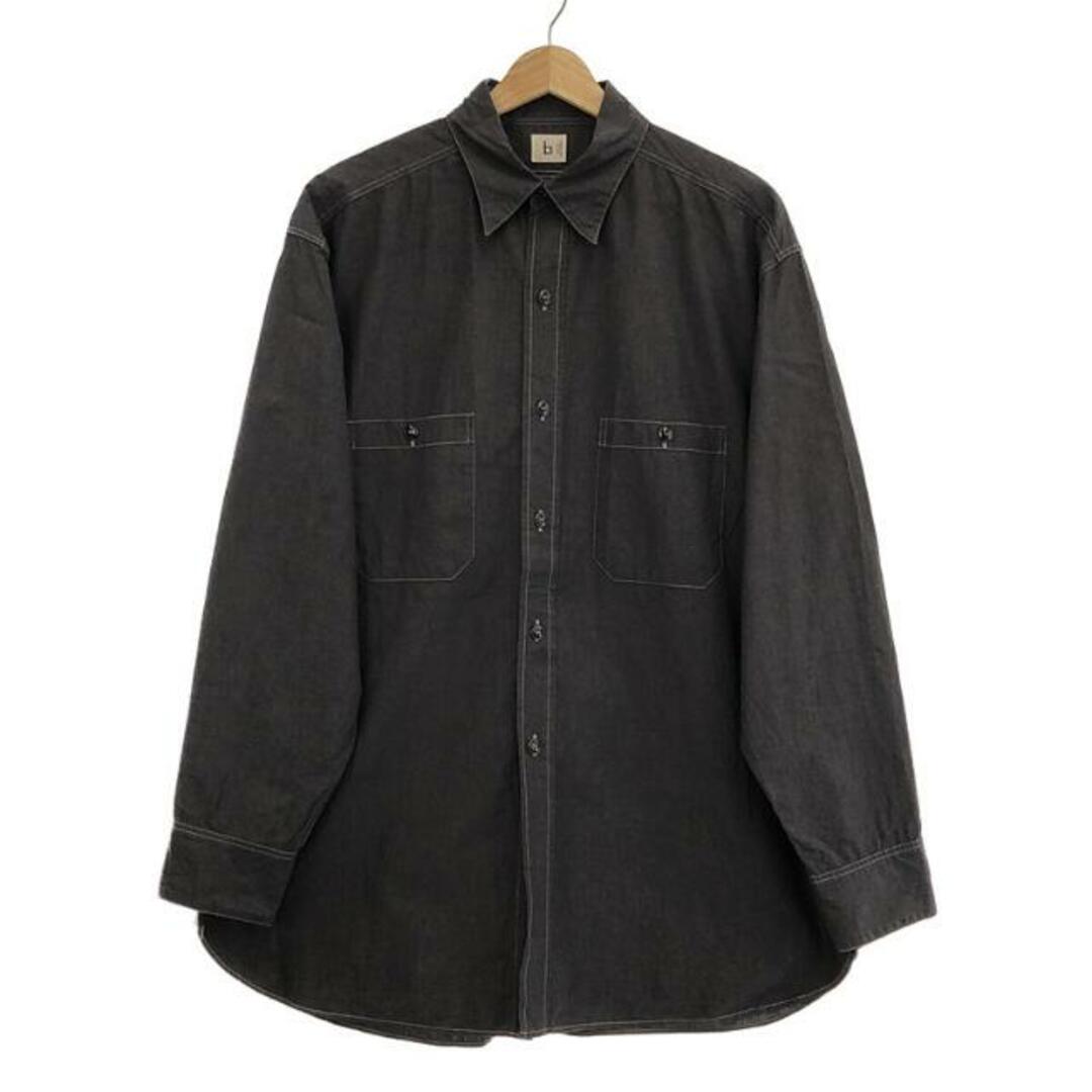 【美品】  blurhms / ブラームス | Selvage Chambray USN Shirt / シャンブレーシャツ | 3 | ブラック | メンズトップス