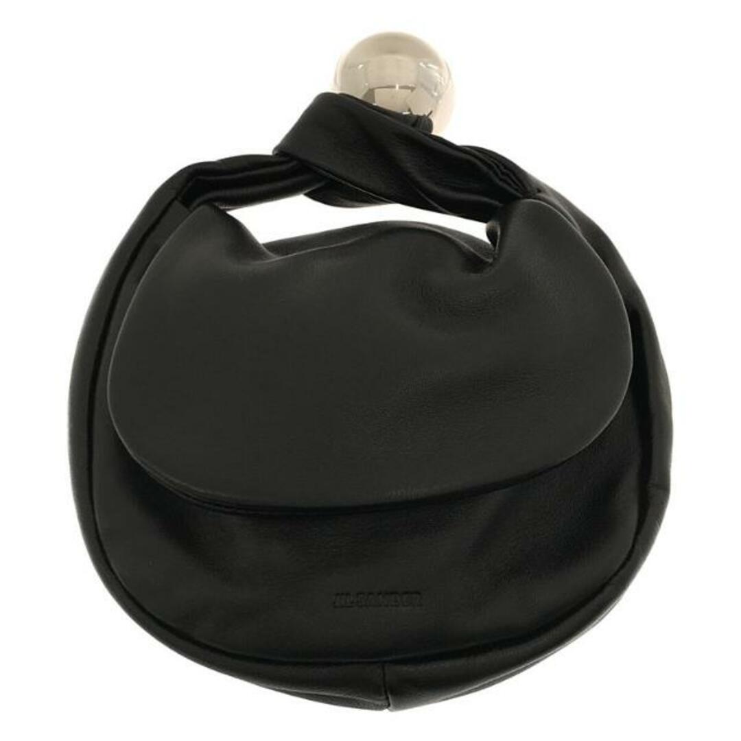 【美品】  JIL SANDER / ジルサンダー | SPHERE SMALL POUCH スフィア スモール ポーチ ハンドバッグ | ブラック | レディース