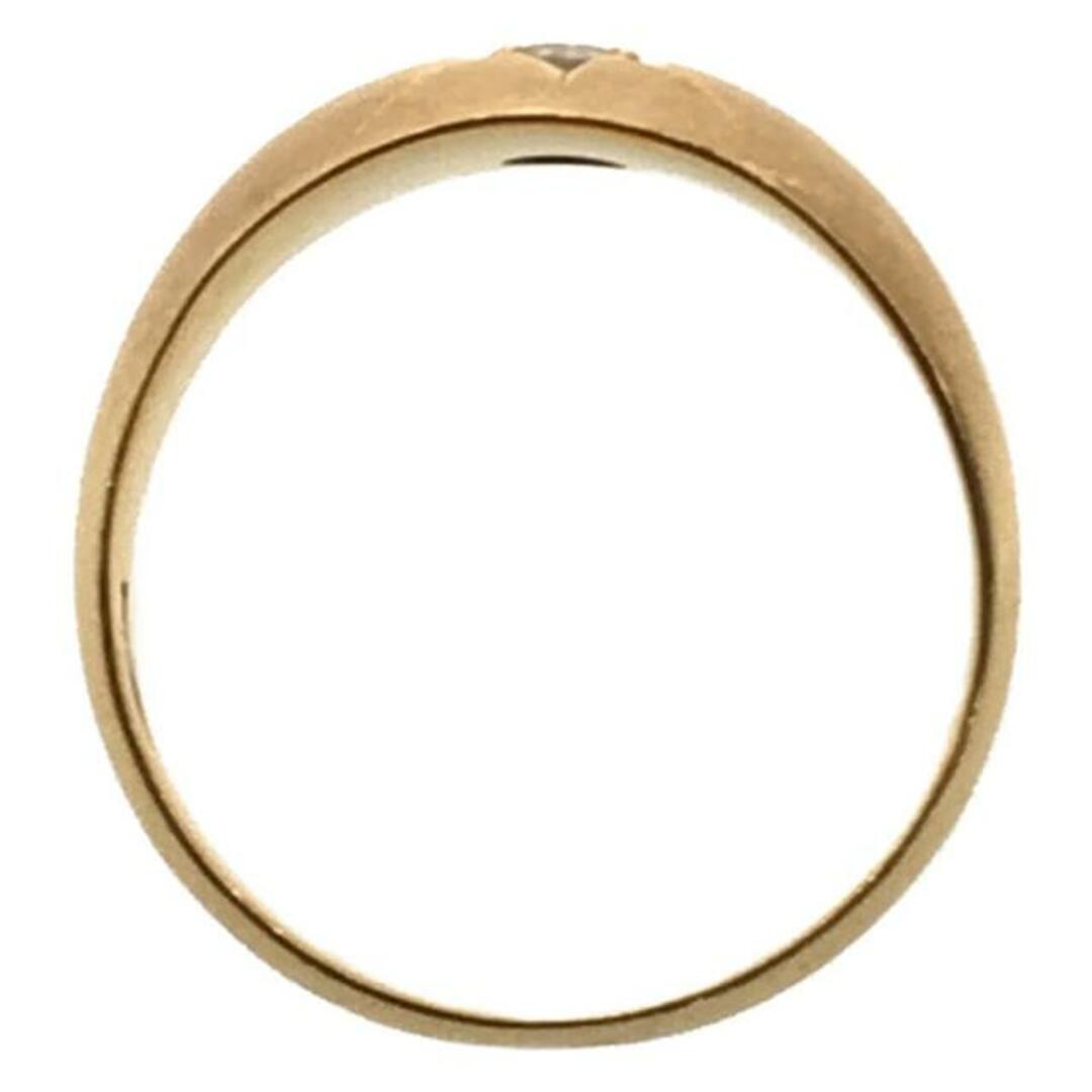 【美品】  ジュエリー / ダイヤモンド | 0.07 K18 月形甲丸 リング 指輪 | ー | ゴールド | レディース