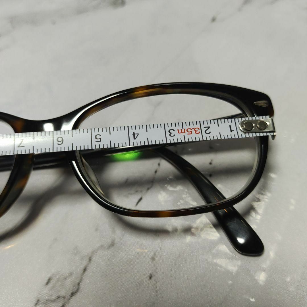 1869超美品　レイバン　5208　メガネ　眼鏡　度あり弱　鼈甲柄　アンバー