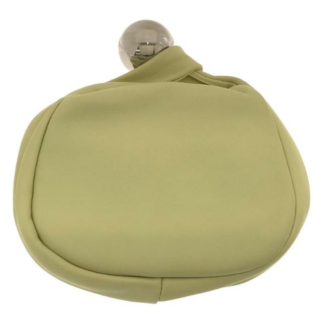 【美品】 JIL SANDER / ジルサンダー | SPHERE SMALL POUCH スフィア スモール ポーチ ハンドバッグ |  ライトグリーン | レディース