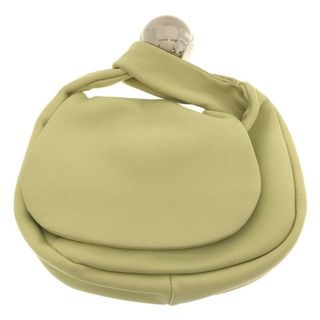 ジルサンダー(Jil Sander)の【美品】  JIL SANDER / ジルサンダー | SPHERE SMALL POUCH スフィア スモール ポーチ ハンドバッグ | ライトグリーン | レディース(ハンドバッグ)