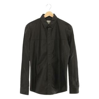 マルタンマルジェラ(Maison Martin Margiela)の【美品】  Maison Martin Margiela / メゾンマルタンマルジェラ | 2009AW | ここのえ ラムレザー シャツ | 44 | ダークブラウン | メンズ(Tシャツ/カットソー(七分/長袖))