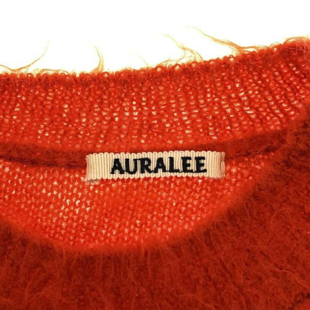 【新品】  AURALEE / オーラリー | 2022AW | BRUSHED SUPER KID MOHAIR KNIT / スーパーキッド モヘヤ ニット | 3 | orange | レディース 4