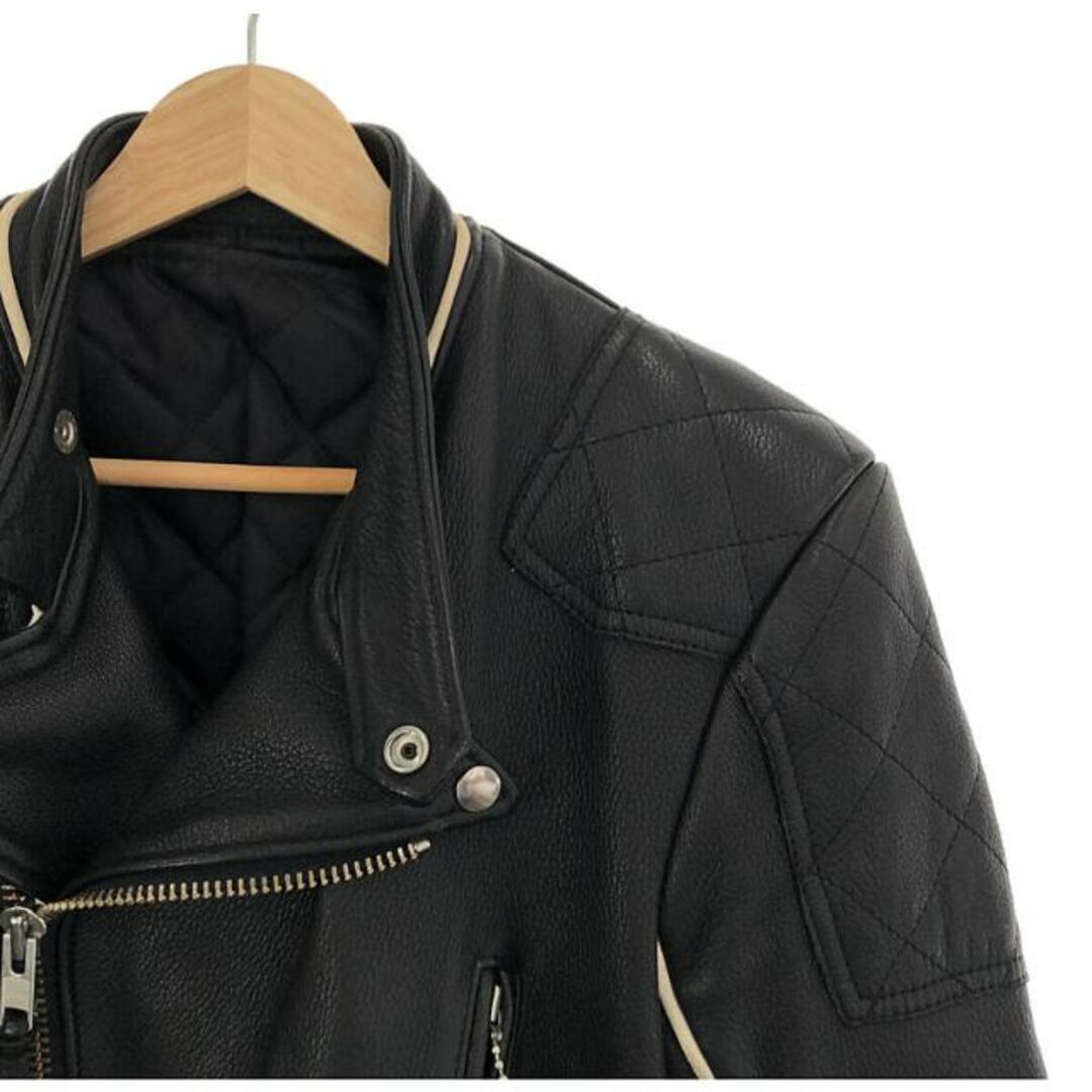 Number One Leather by REDMOON / ナンバーワンレザー | キルティングライナー付き ダブル レザー ライダースジャケット | 36 | ブラック | メンズ