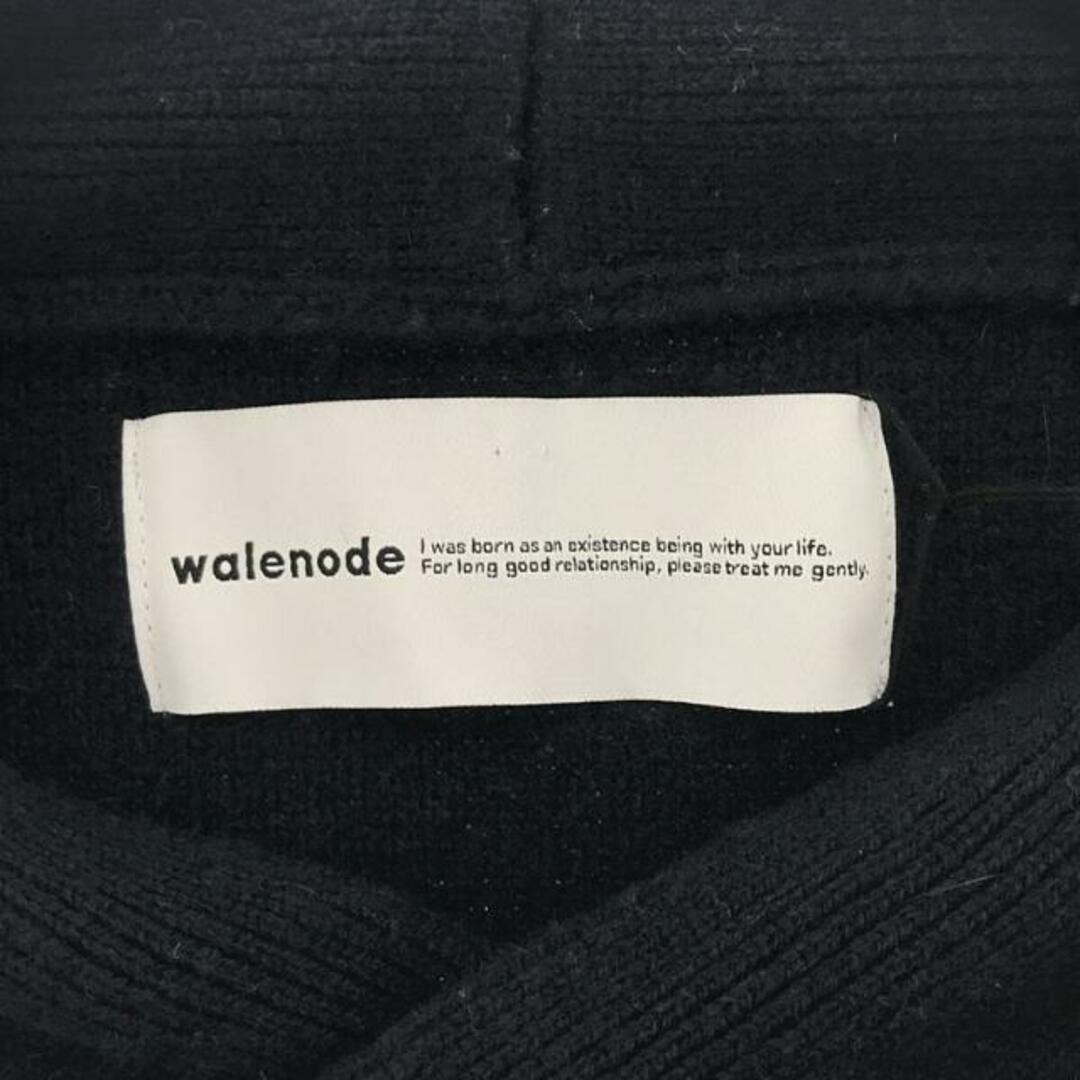 【美品】 walenode / ウェルノード | × wagamama ワガママ別注 Alashan cashmere YN Line sweater  カシミヤニット | 1 | ネイビー | メンズ