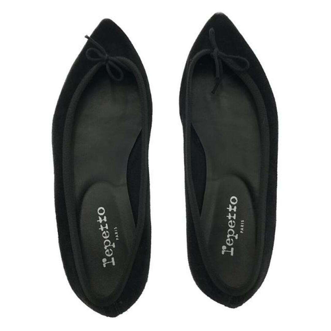 【美品】 repetto / レペット | リボンフラットシューズ | 37 | ブラック | レディース