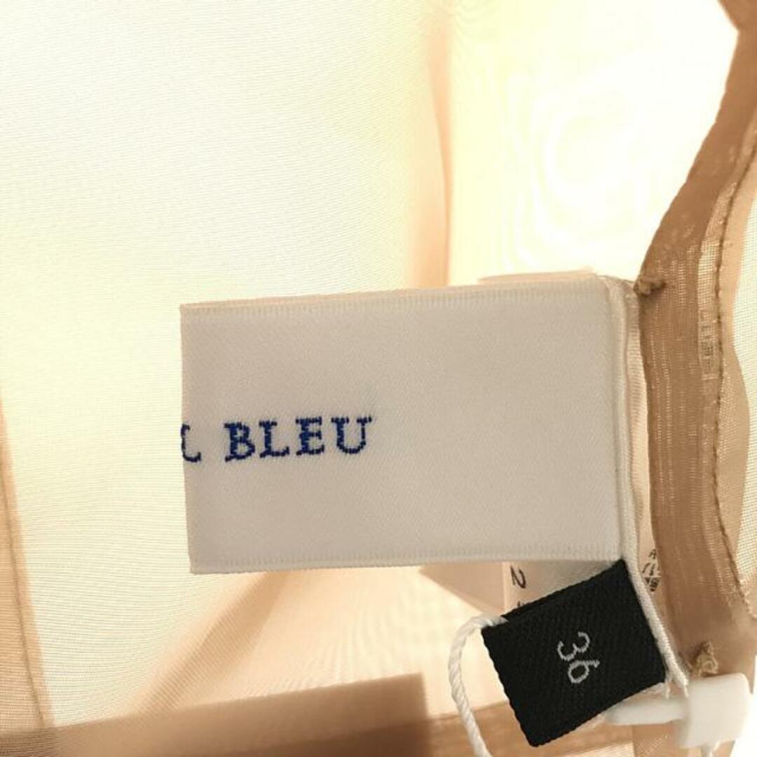 LE CIEL BLEU(ルシェルブルー)の【新品】  LE CIEL BLEU / ルシェルブルー | シースルー 2ピーストップス | 36 | ベージュ | レディース レディースのトップス(Tシャツ(半袖/袖なし))の商品写真