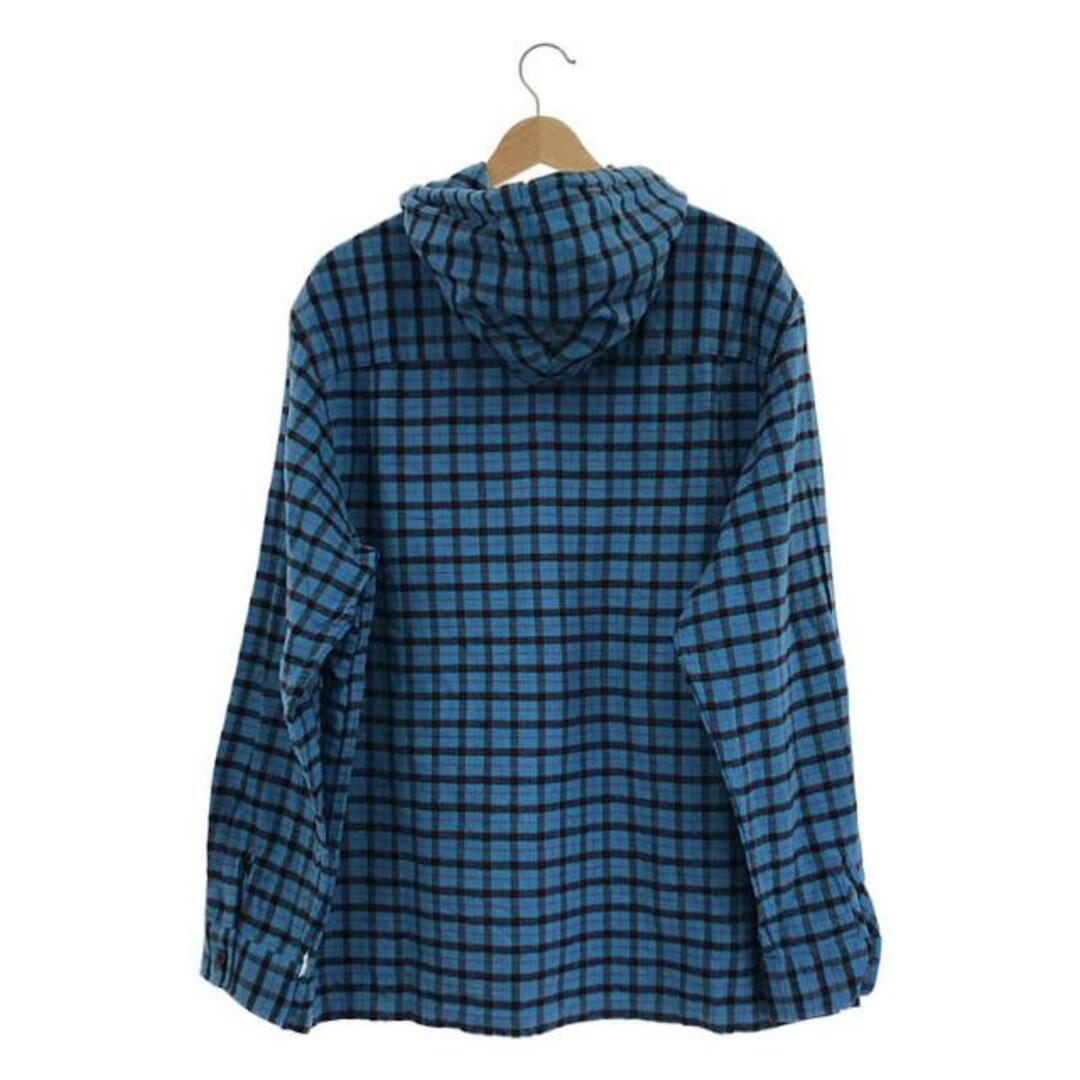 SUPREME / シュプリーム | 2022SS | Mini Plaid Hooded Shirt / ミニ プレイド フーデッド シャツ | L | ブルー | メンズ 3