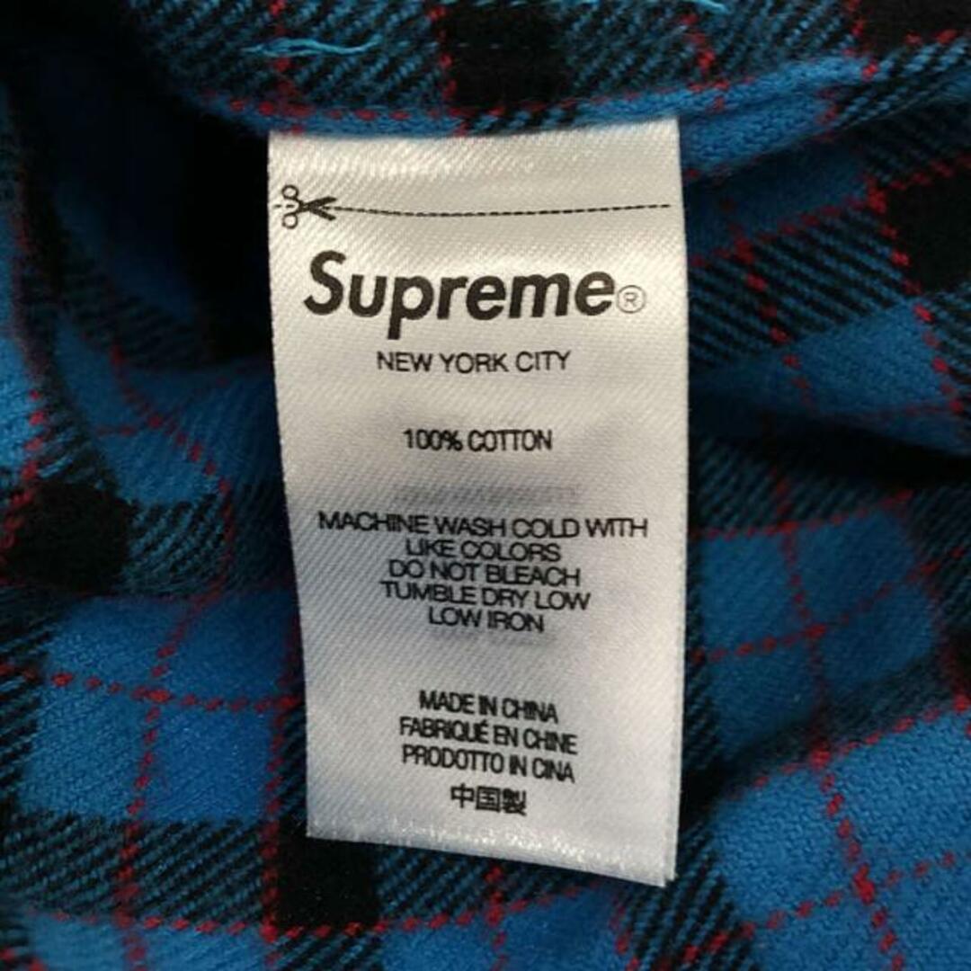 SUPREME / シュプリーム | 2022SS | Mini Plaid Hooded Shirt / ミニ プレイド フーデッド シャツ | L | ブルー | メンズ 5