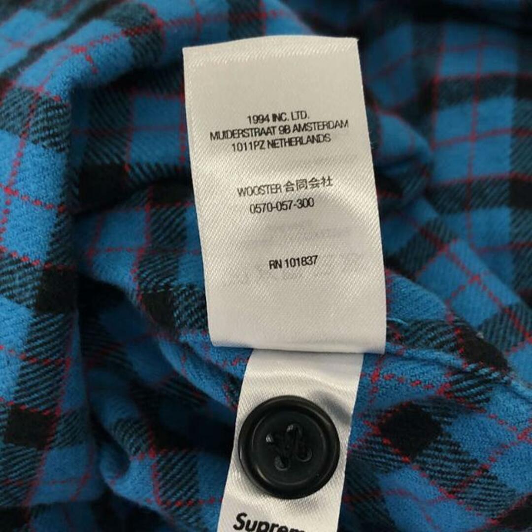 SUPREME / シュプリーム | 2022SS | Mini Plaid Hooded Shirt / ミニ プレイド フーデッド シャツ | L | ブルー | メンズ 6