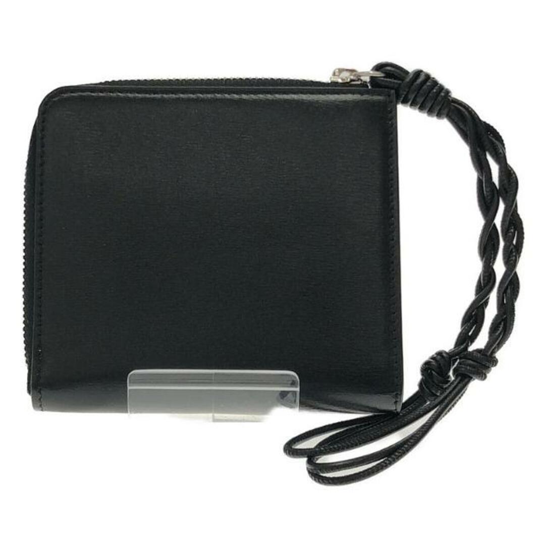 【美品】 JIL SANDER / ジルサンダー | CREDIT CARD PURSE L字ジップ ミニウォレット | ブラック | レディース