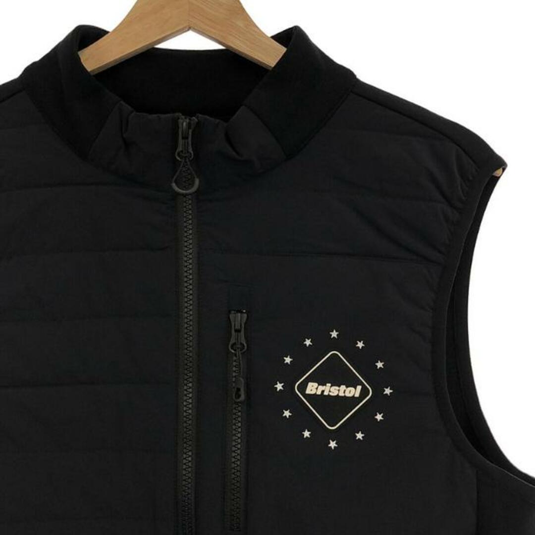 【美品】  FCRB / エフシーレアルブリストル | 2022AW | TECH SWEAT HYBRID VEST / バックロゴ ベスト | S | BLACK | メンズ