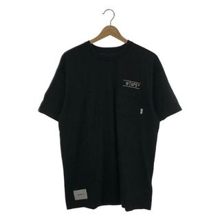 ダブルタップス(W)taps)の【美品】  WTAPS / ダブルタップス | 2023SS | SAC 02 / SS / COTTON. CREVASSE  / ポケット Tシャツ | 1 | BLACK | メンズ(Tシャツ/カットソー(半袖/袖なし))