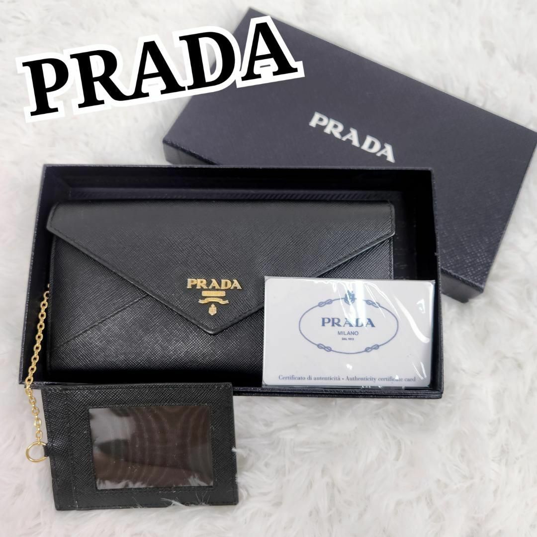 PRADA - 極美品】PRADA プラダ サフィアーノレザー パスケース付き 2