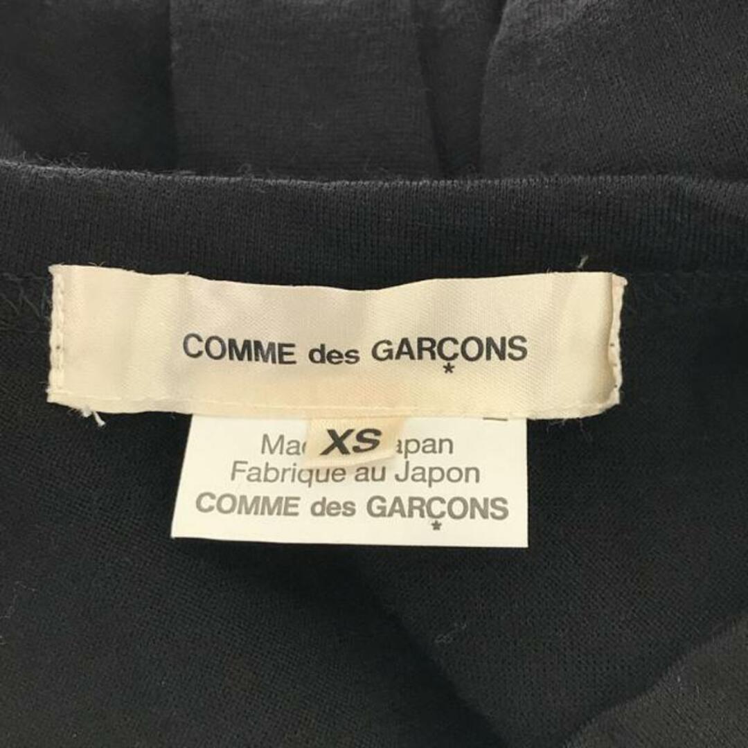 COMME des GARCONS(コムデギャルソン)のCOMME des GARCONS / コムデギャルソン | 2017AW | ウール フリル切替 ロングスリーブ カットソー | XS | ブラック | レディース レディースのトップス(Tシャツ(長袖/七分))の商品写真