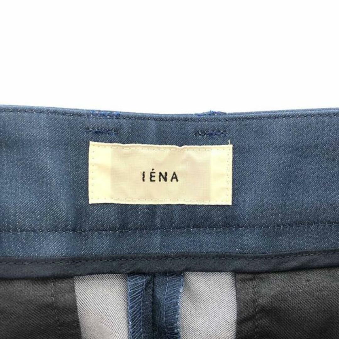 IENA(イエナ)のIENA / イエナ | シャンブレーサテンストレッチパンツ | 34 | ブルー | レディース レディースのパンツ(その他)の商品写真