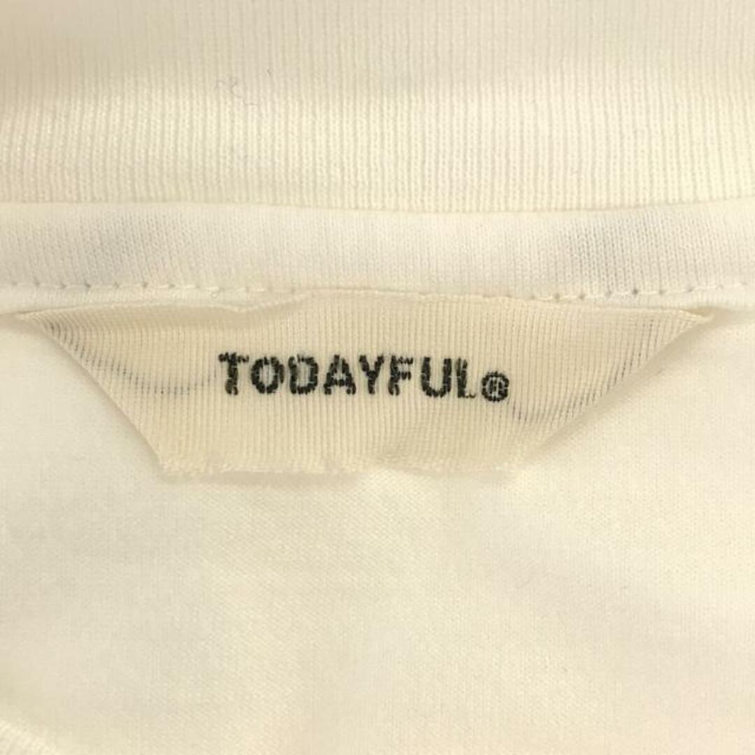 TODAYFUL(トゥデイフル)の【美品】  TODAYFUL / トゥデイフル | 2023SS | Cotton Silk Useful Halfsleeve T-shirts  Tシャツ | F | ホワイト | レディース レディースのトップス(Tシャツ(半袖/袖なし))の商品写真