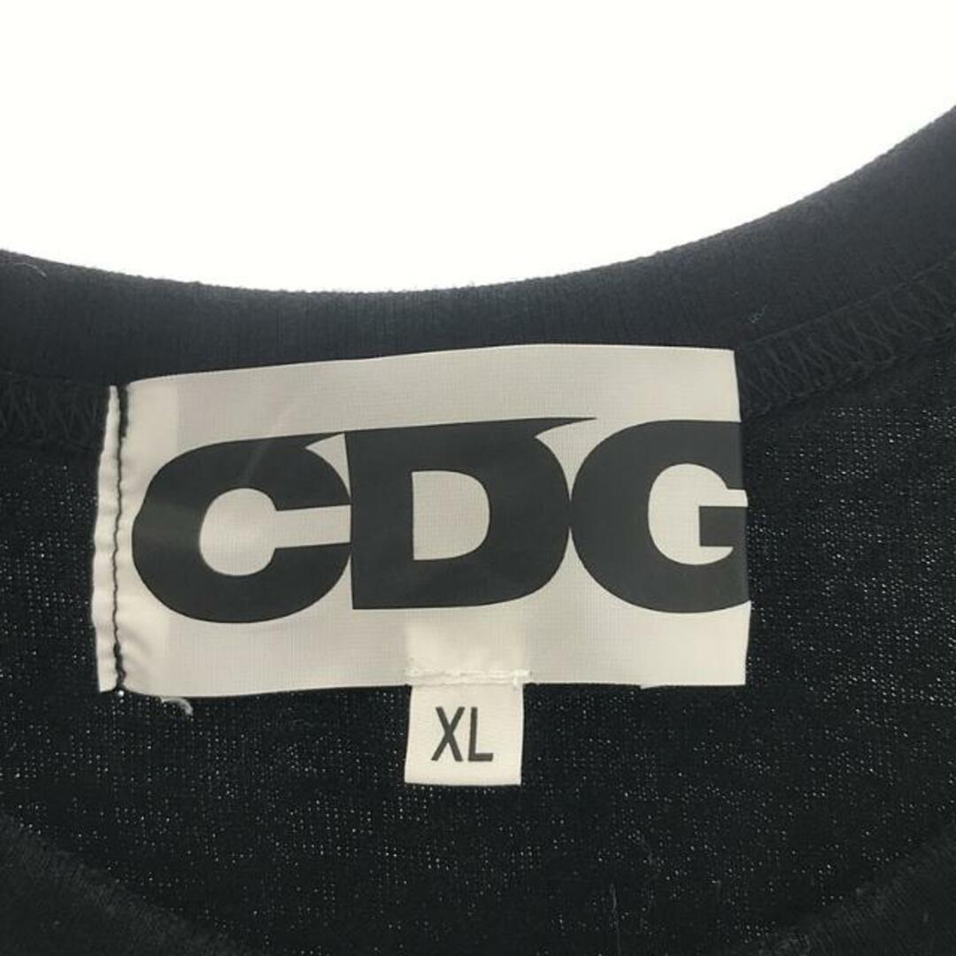 COMME des GARCONS(コムデギャルソン)のCOMME des GARCONS / コムデギャルソン | CDG ロゴ S/Sカットソー / ユニセックス | XL | ブラック | メンズ メンズのトップス(Tシャツ/カットソー(半袖/袖なし))の商品写真