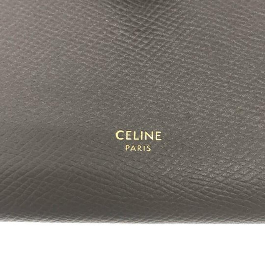 celine(セリーヌ)の【美品】  CELINE / セリーヌ | ラージストラップ ウォレット | グレー/ピンク | レディース レディースのファッション小物(財布)の商品写真