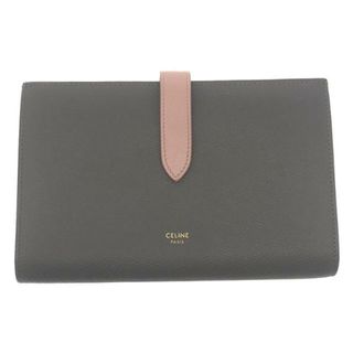 セリーヌ(celine)の【美品】  CELINE / セリーヌ | ラージストラップ ウォレット | グレー/ピンク | レディース(財布)