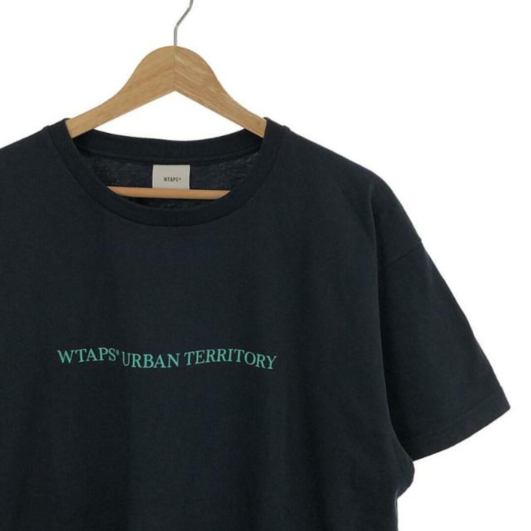 WTAPS  ダブルタップス カレッジ ロゴ Tシャツ S ネイビー