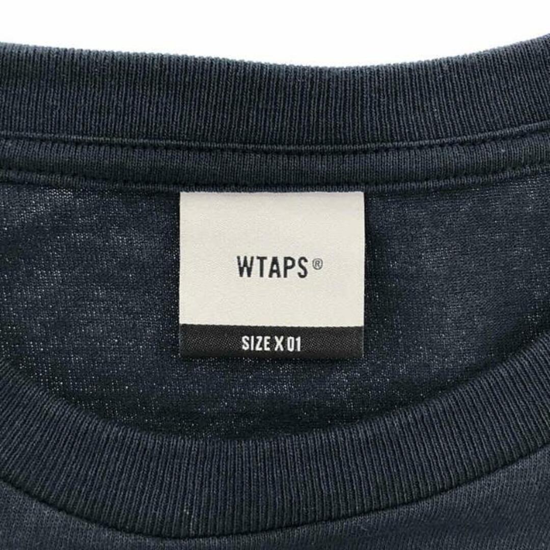 W)taps(ダブルタップス)の【美品】  WTAPS / ダブルタップス | 2023SS | WUT / SS / COTTON / ロゴ Tシャツ | 1 | Navy | メンズ メンズのトップス(Tシャツ/カットソー(半袖/袖なし))の商品写真