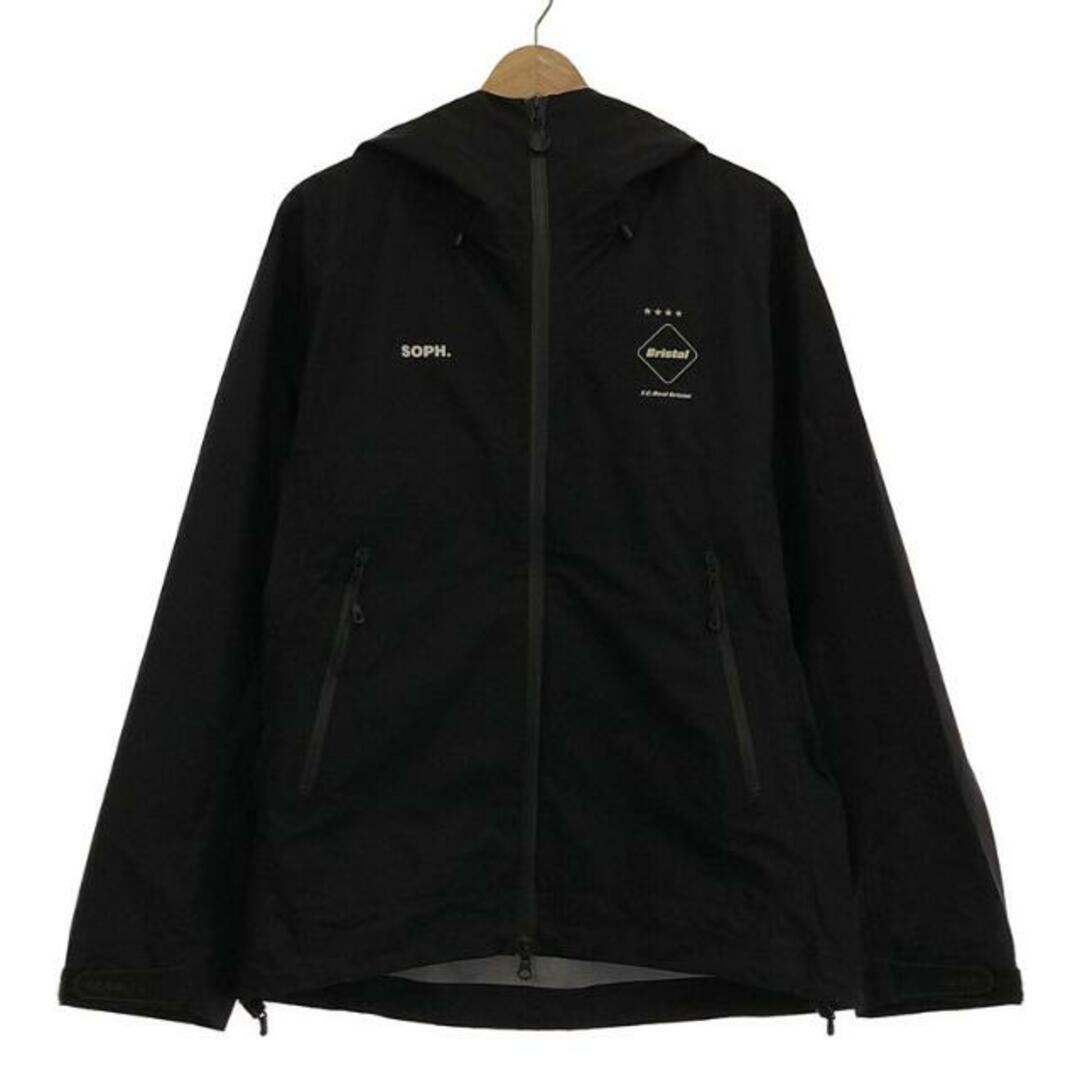 【美品】  FCRB / エフシーレアルブリストル | 2023SS | 3LAYER WARM UP JACKET / ナイロン ウォームアップジャケット フーディ | S | BLACK | メンズ