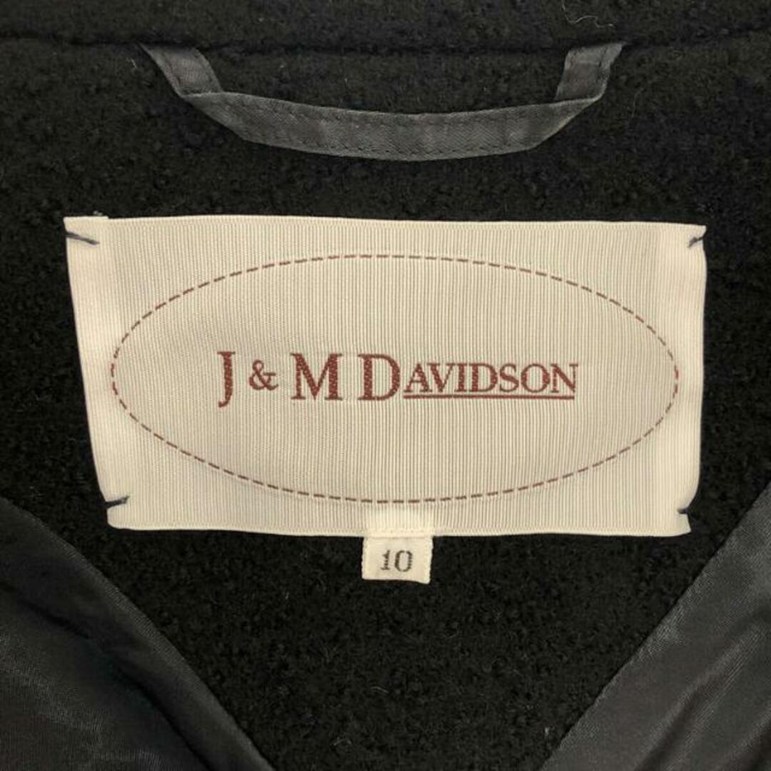 【美品】  J&M DAVIDSON / ジェイアンドエムデヴィッドソン | ループツイード コート | 10 | ブラック | レディース 5