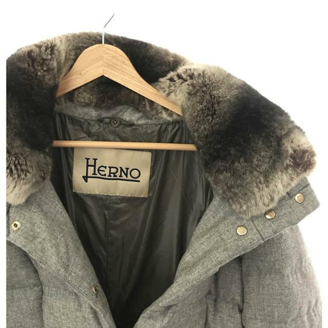 Herno ヘルノコート表地シルクカシミア裏地ダウンフェザー　サイズ36