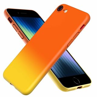 【サイズ:iPhoneSE3/SE2/8/7_色:オレンジ+イエロー】iPhon(その他)