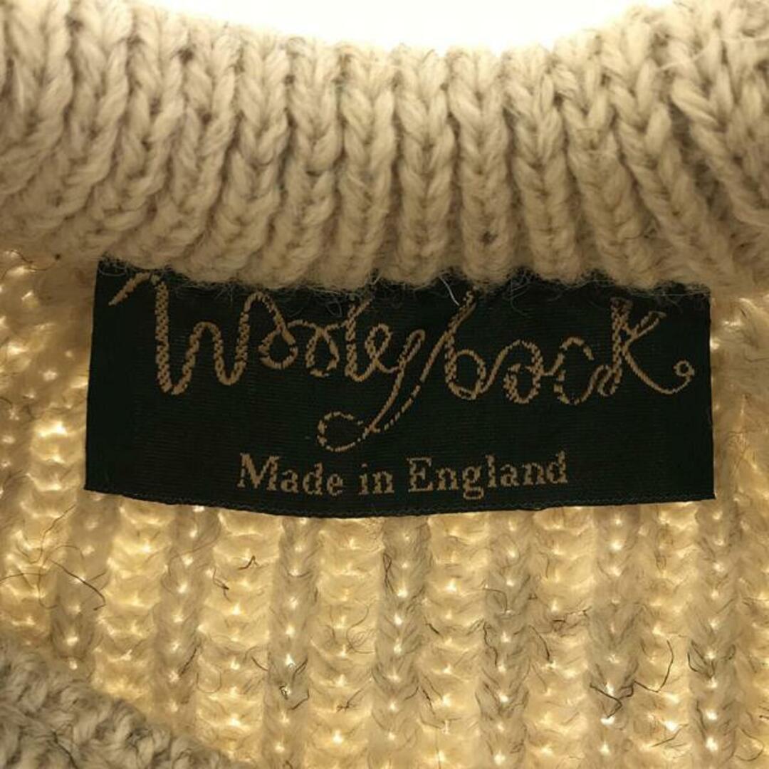 VINTAGE / ヴィンテージ | Woolyback 英国製 エルボーパッチ コマンドセーター ニット | M | アイボリー/ベージュ | メンズ 4