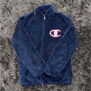 チャンピオン(Champion)のりん様　新品未使用　champion ビッグロゴ　ボアフリースパーカー　ネイビー(パーカー)