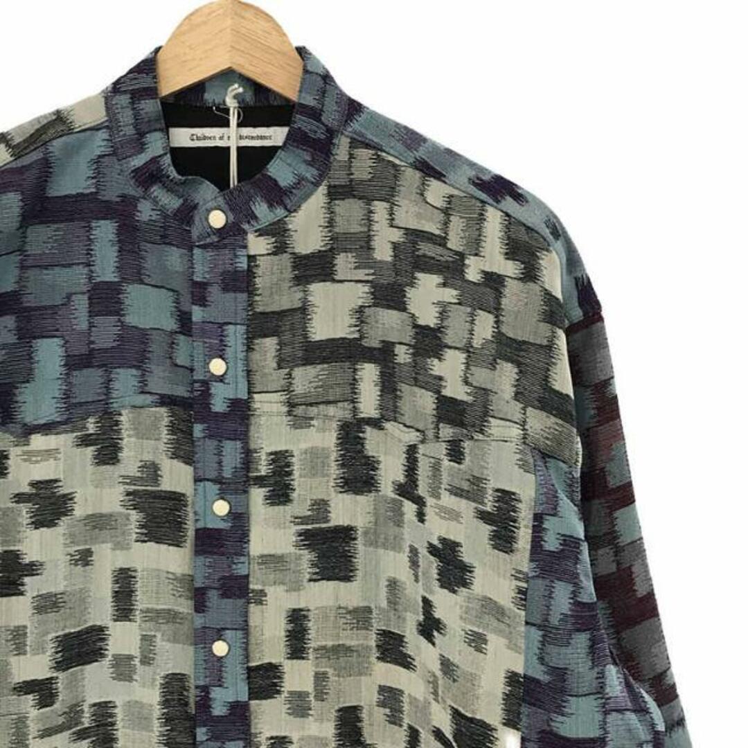 【新品】  Children of the discordance / チルドレンオブザディスコーダンス | EDO SILK PATCHWORK SHIRT L/S  シャツ | 2 | マルチカラー | メンズ メンズのトップス(Tシャツ/カットソー(七分/長袖))の商品写真