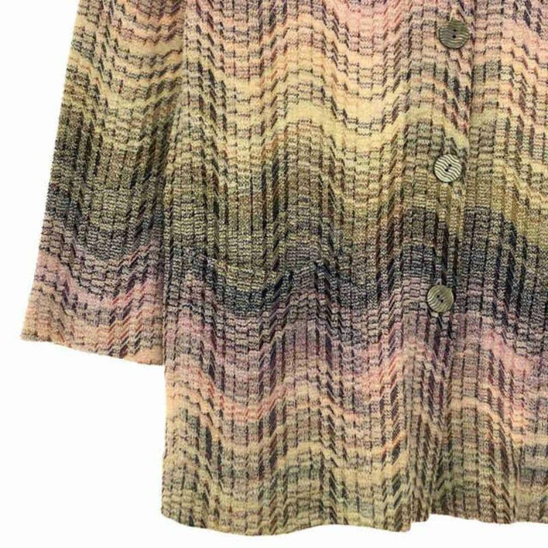 MISSONI(ミッソーニ)のMISSONI / ミッソーニ | Vネック メッシュニット カーディガン | 44 | マルチカラー | レディース レディースのトップス(カーディガン)の商品写真