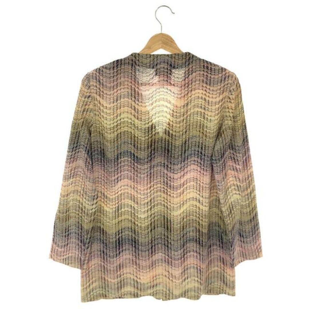 MISSONI(ミッソーニ)のMISSONI / ミッソーニ | Vネック メッシュニット カーディガン | 44 | マルチカラー | レディース レディースのトップス(カーディガン)の商品写真