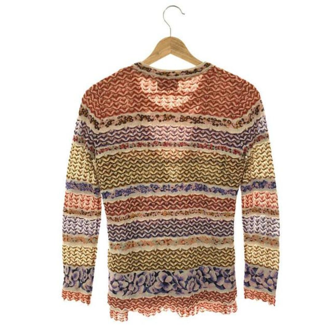 美品✨ missoni【ミッソーニ】イタリア製 カーディガン 花柄 バラ 総柄