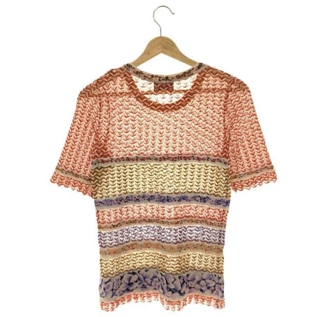 カーディガンMISSONI / ミッソーニ | アンサンブル 花柄 クルーネックニット カーディガン | 40 | マルチカラー | レディース