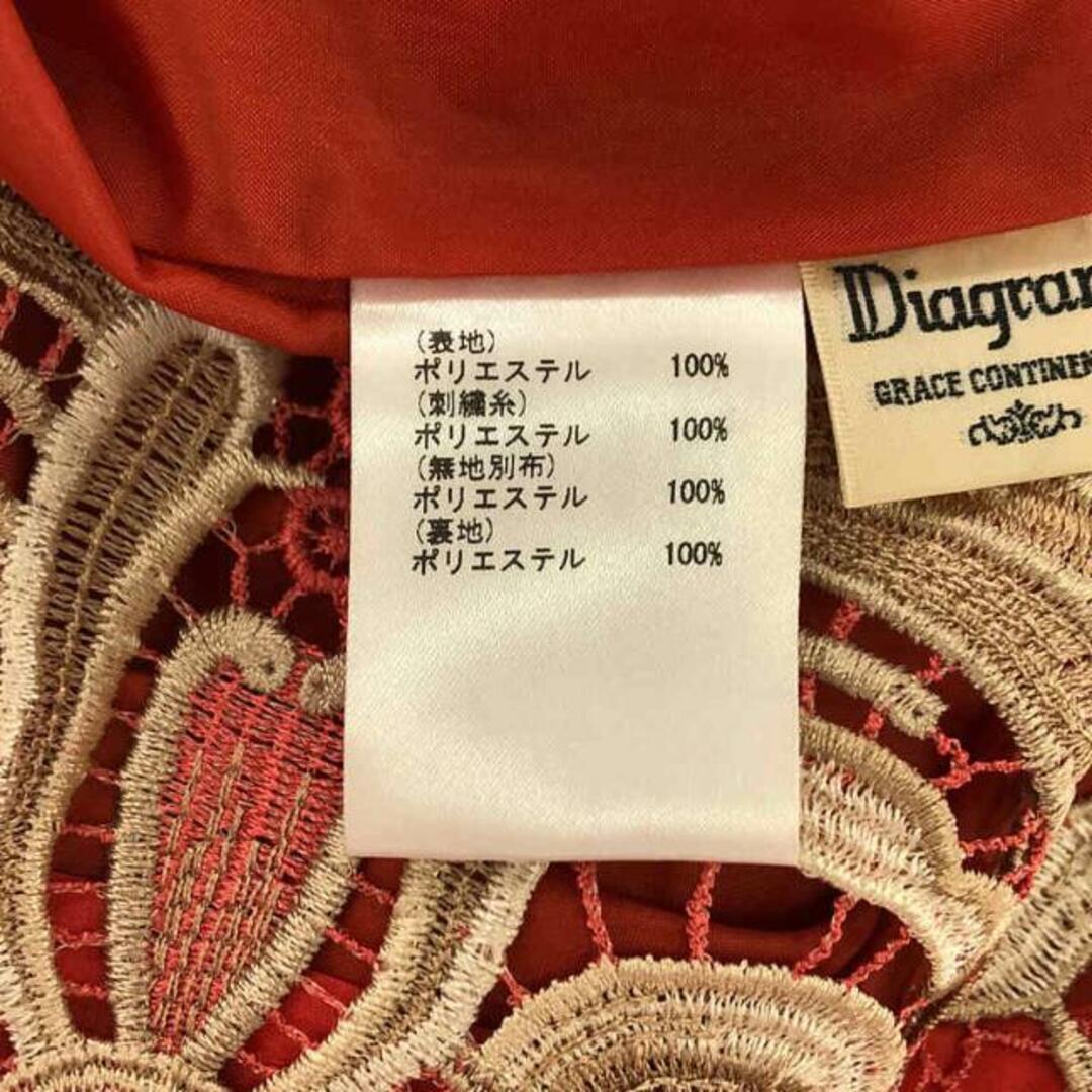★美品★エムズグレイシーノースリーブワンピース42(LL)刺繍レース ブラック